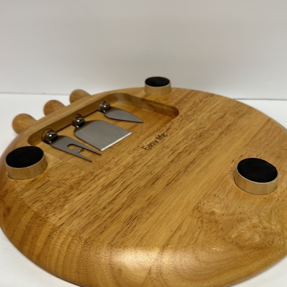 Easy life cheese board with beautiful glass board and 3 tool set - Picture 8 of 12